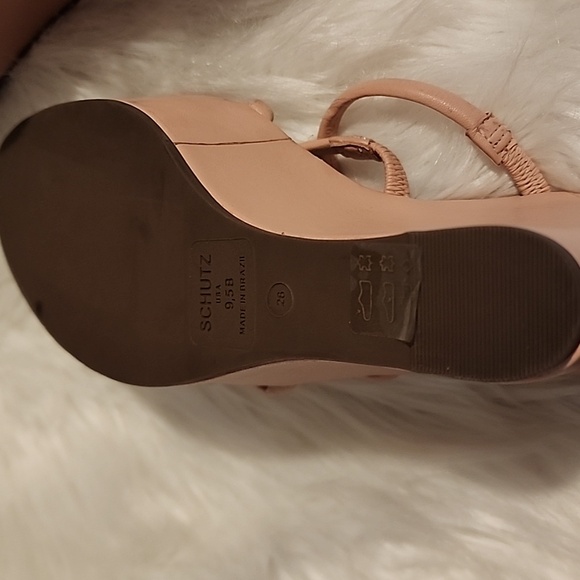 Schutz Cari Sweet Rose Platform Wedge Sandal SZ 9.5 - Picture 6 of 6